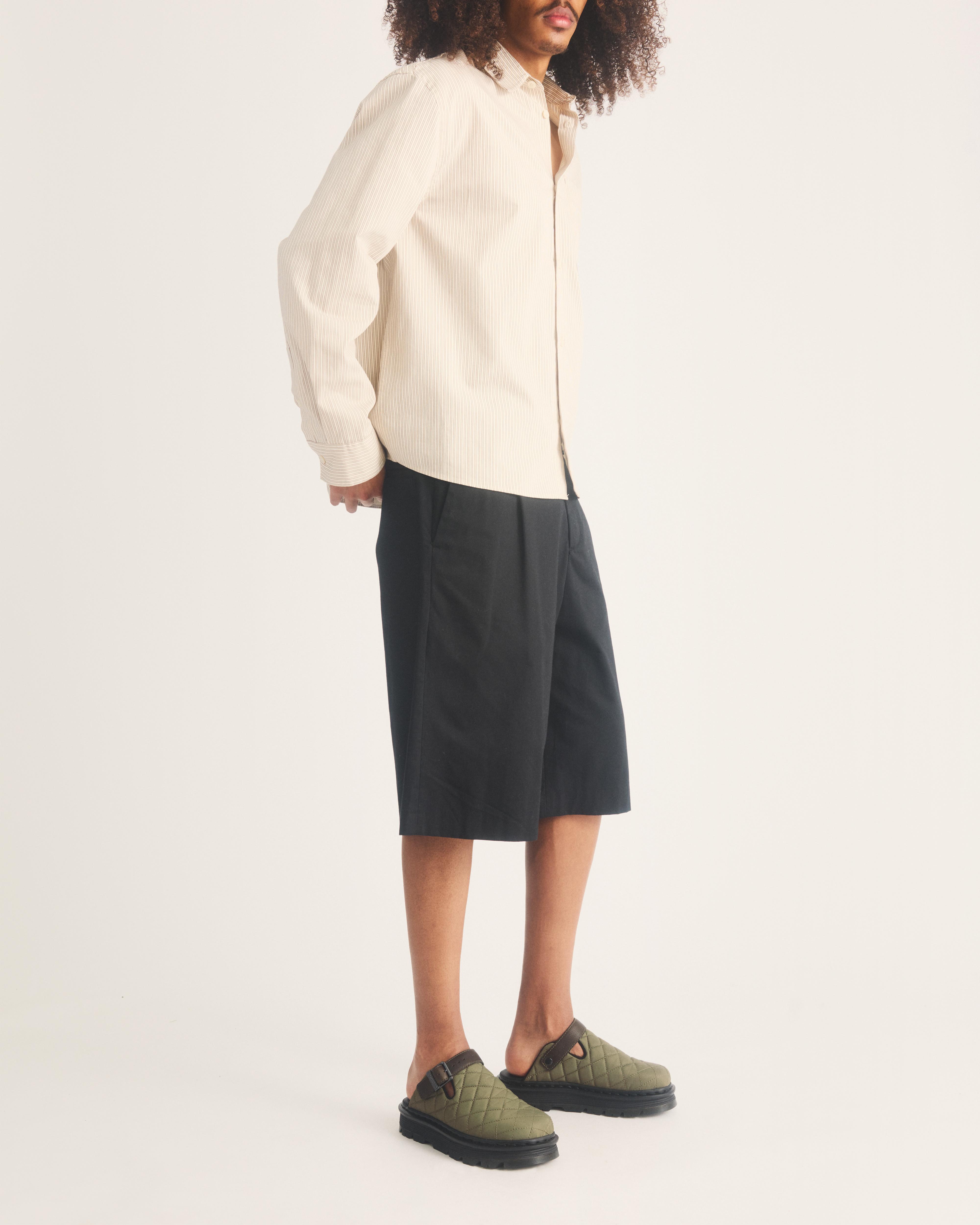 Zebzag Quilted Canvas Platform Mules in DMs Olive Green | Dr. Martens™